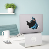 Sticker Batman fait le tour (Ordinateur portable sur le bureau)