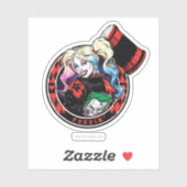 Sticker Batman | Harley Quinn Winking With Mallet (Feuille)