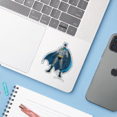 Sticker Batman Kicks (Ordinateur portable avec iPhone)