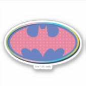 Sticker Batman | Logo Pink Polka Dot (Devant)