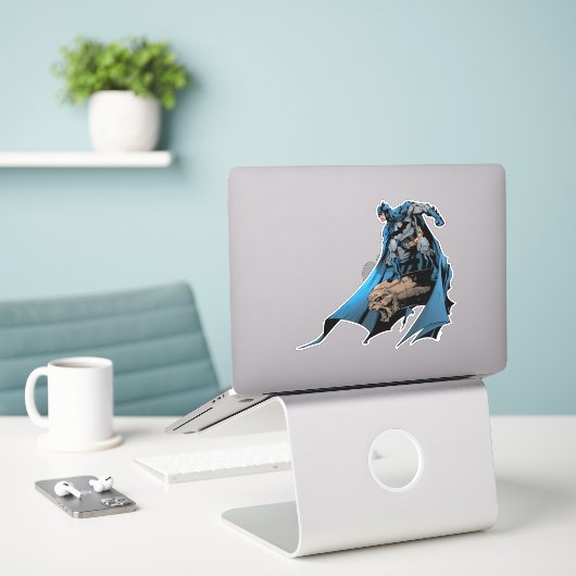 Sticker Batman sur la gargouille (Ordinateur portable sur le bureau)