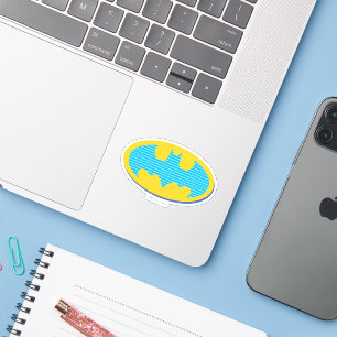 Sticker Batman   Symbole Cyan Stripes
