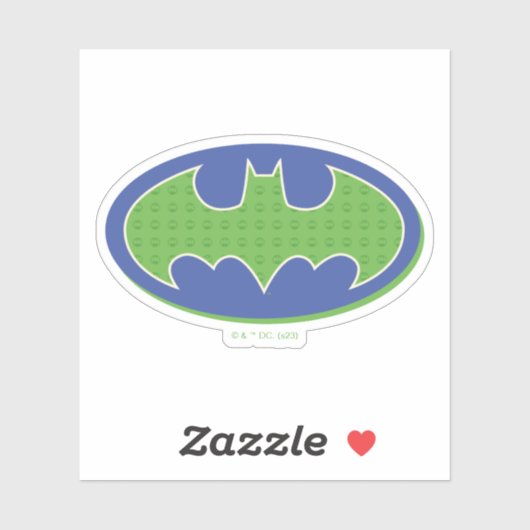 Sticker Batman | Symbole pourpre et vert (Feuille)
