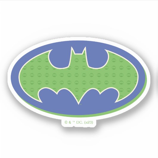 Sticker Batman | Symbole pourpre et vert (Devant)