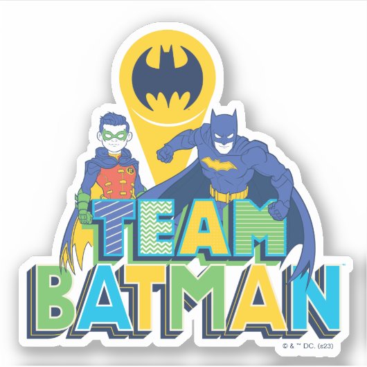 Sticker Batman | Team Batman & Robin (Devant)