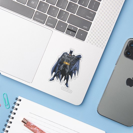Sticker Batman tient le cap (Ordinateur portable avec iPhone)