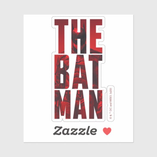 Sticker Batman Typography Cutout (Feuille)