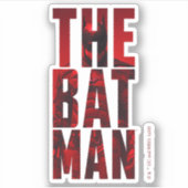Sticker Batman Typography Cutout (Devant)