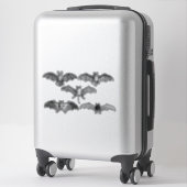 Sticker Bats Bats Noirs Et Blancs (Sur valise)