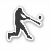 Sticker Batterie de base-ball Coupe personnalisée (Devant)