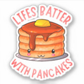 Sticker Batterie Lifes Avec Pancakes - Pancake Pancake Cut (Devant)