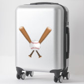 Sticker Battes de baseball et balle (Sur valise)