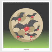 Sticker Battes Vampire de Ketchup (Feuille)