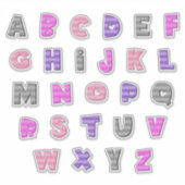 Sticker BATTY - A à Z - "coque inférieur" (Devant)