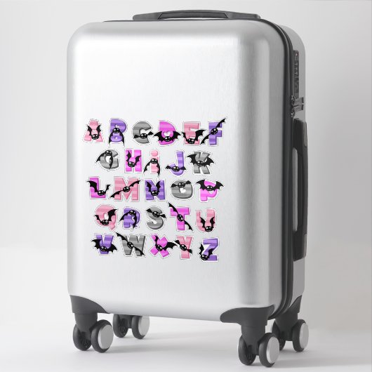 STICKER BATTY ALPHABET (Sur valise)