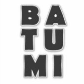 Sticker Batumi Géorgie, j'aime Batumi (Devant)