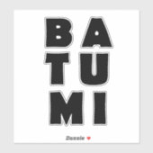 Sticker Batumi Géorgie, j'aime Batumi (Feuille)