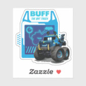 Sticker Batwheel™ Buff - Le Camion Bat (Feuille)
