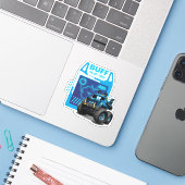 Sticker Batwheel™ Buff - Le Camion Bat (Ordinateur portable avec iPhone)