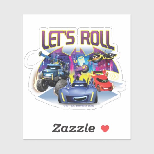 Sticker Batwheel™ Team - Let's Roll (Feuille)