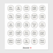 Sticker Baume de crème cosmétique blanc personnalisable de (Feuille)