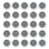 Sticker Baume de crème de bocal noir personnalisable de 1, (Devant)