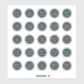 Sticker Baume de crème de bocal noir personnalisable de 1, (Feuille)