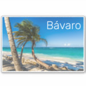 Sticker Bavaro Beach Caraïbes République Dominicaine Souve (Devant)