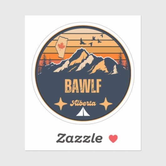 Sticker Bawlf (Alberta) (Feuille)