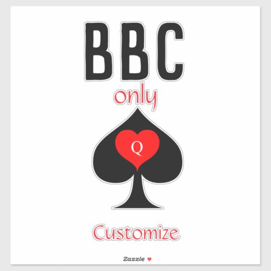 Sticker BBC Seule pique lame signe Thunder_Cove (Feuille)