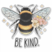 Sticker Be Kind Honey Bee Clipart-57650 (Devant)