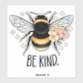 Sticker Be Kind Honey Bee Clipart-57650 (Feuille)