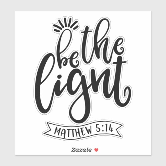 Sticker Be Salt and Light (Feuille)