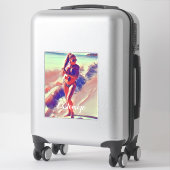 Sticker Beach Girl Thunder_Cove (Sur valise)