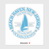 Sticker Beach Haven (voilier) (Feuille)