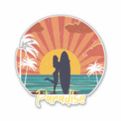 Sticker Beach Paradise (Devant)