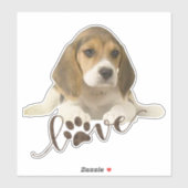 Sticker Beagle (Feuille)