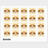 Sticker Beagle mignon (Feuille)