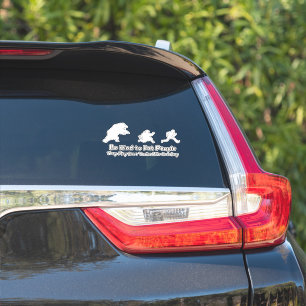 Sticker Bear Chasing People with Funky Cote Car Truck
