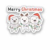 Sticker Bear Christmas Animals (Recto)