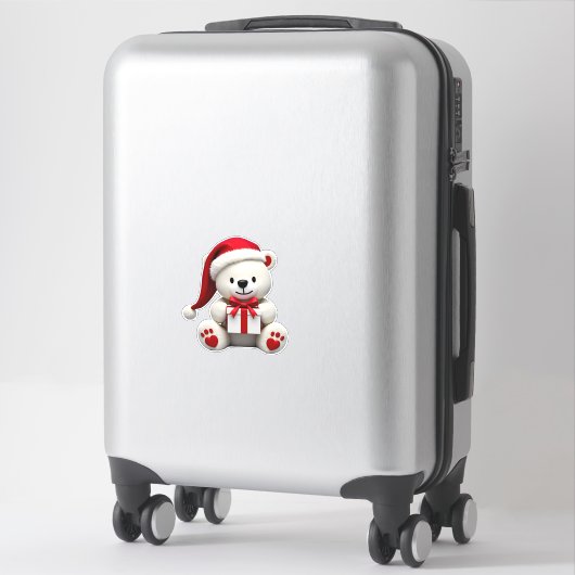 Sticker Bear Christmas Christmas (Sur valise)