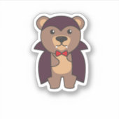 Sticker Bear Halloween Cute Devil Kids Vampire Costume (Devant)
