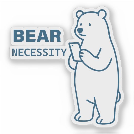 Sticker Bear Necessity (Devant)