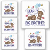 Sticker Bear y Big Brother Fils de frère (Devant)