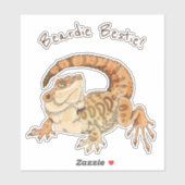 Sticker Beardie (Feuille)