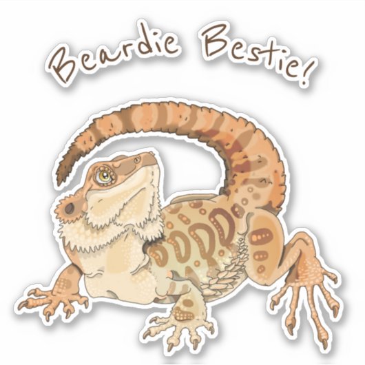 Sticker Beardie (Devant)