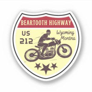 Sticker Beartooth Highwayus 212 route Montana au Wyoming