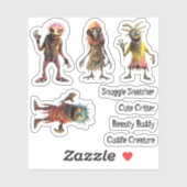 Sticker Beastly Buddy et les monstres amis 1 (Feuille)