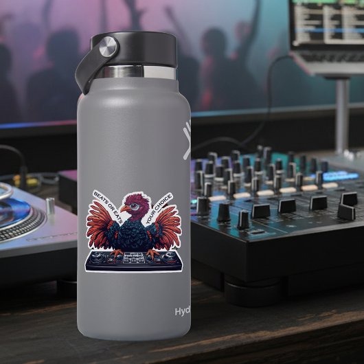 Sticker Beats ou Eats, Thanksgiving Turkey DJ