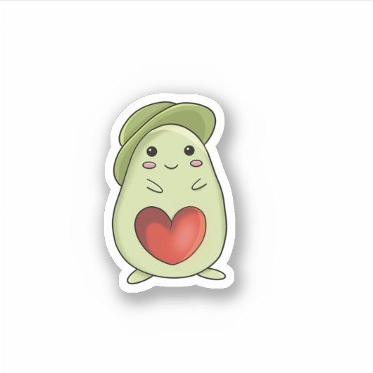Sticker Beau Avocado (Devant)